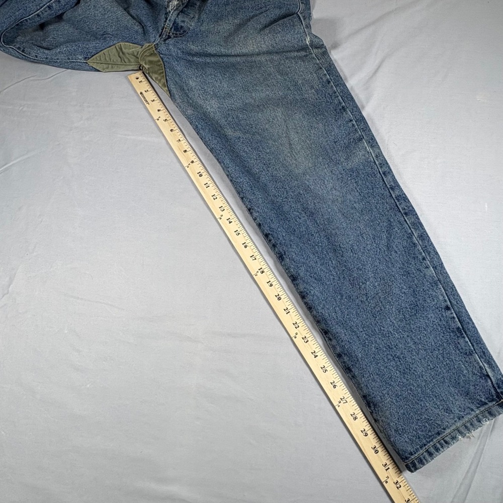 Vintage Guess Jeans Georges Marciano Mens 34 Blue Denim Contrast Trim USA 90s - Picture 8 of 13